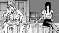 Denji and Yoru hanging together as seen in manga (Image via Shueisha)